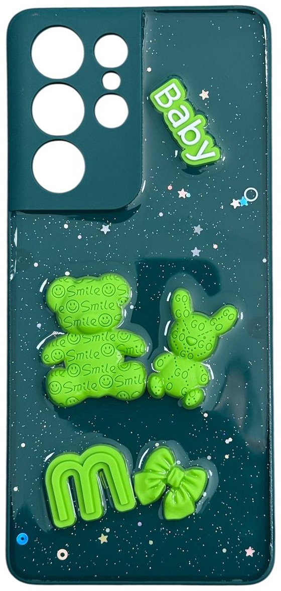 Чехол для Samsung Galaxy S21 Ultra зеленый купить,992