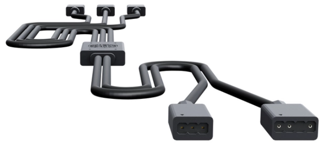 Кабель-разветвитель CoolerMaster MFX-AWHN-3NNN1-R1 0,5m Black купить,0