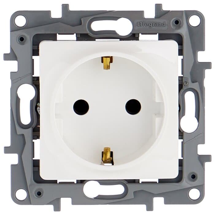 Розетка Legrand 672221 белая купить,NaN