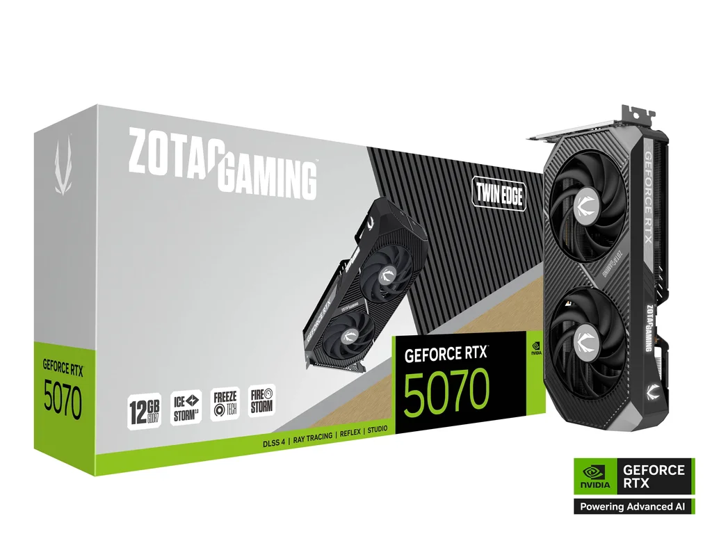Видеокарта Zotac Gaming GeForce RTX 5070 Twin Edge 12Gb - ForteMarket Видеокарта Zotac Gaming GeForce RTX 5070 Twin Edge 12Gb купить,0