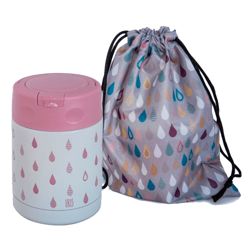Термос Iris Barcelona Kids Drops 8370-IR 0,35л розовый