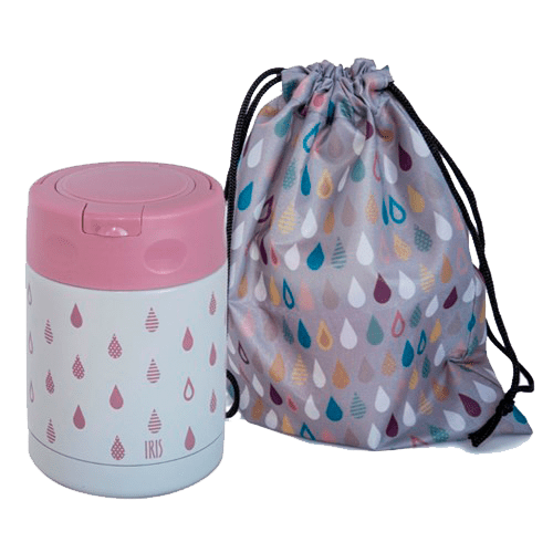 Термос Iris Barcelona Kids Drops 8370-IR 0,35л розовый