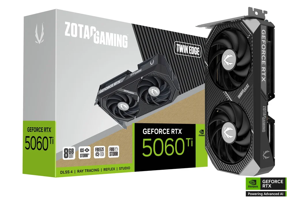 Видеокарта Zotac Gaming GeForce RTX 5060 Ti Twin Edge 8Gb