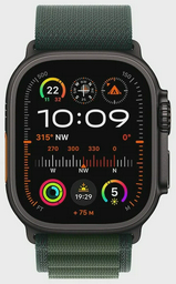 Смарт-часы Apple Watch Ultra 2 2024 GPS + Cellular 49mm Black Titanium Case with Dark Green Alpine Loop L