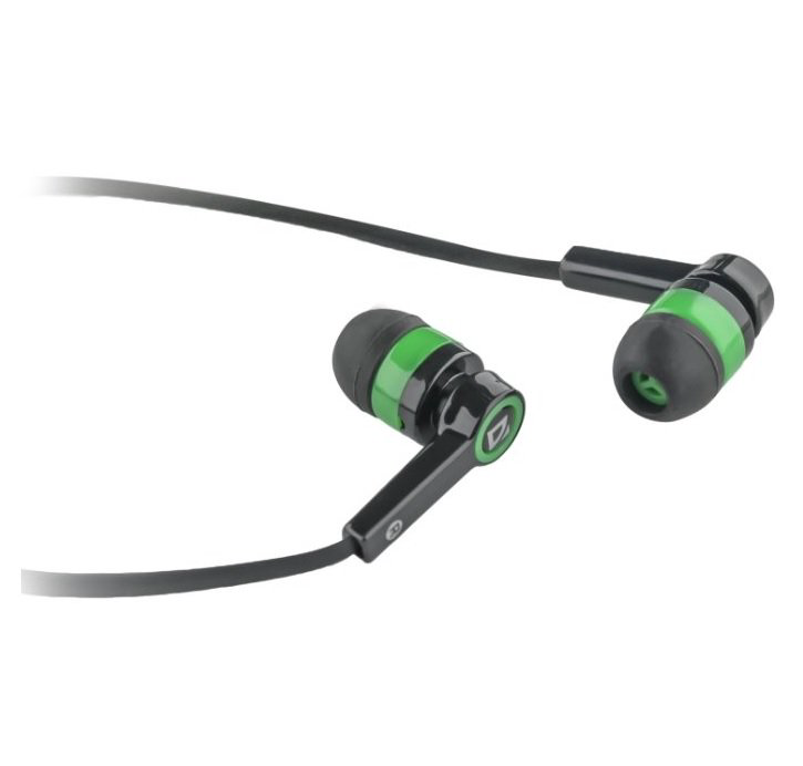 Наушники Defender Pulse 420 черно-зеленые купить,NaN