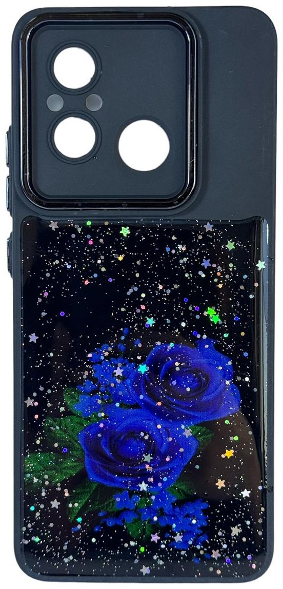 Чехол для Xiaomi Redmi 12C черный купить,1820