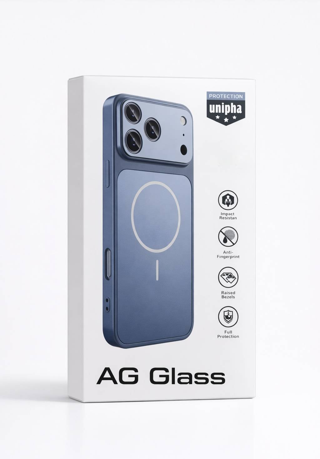 Чехол AG-GLASS для Apple iPhone 11 синий купить,1500