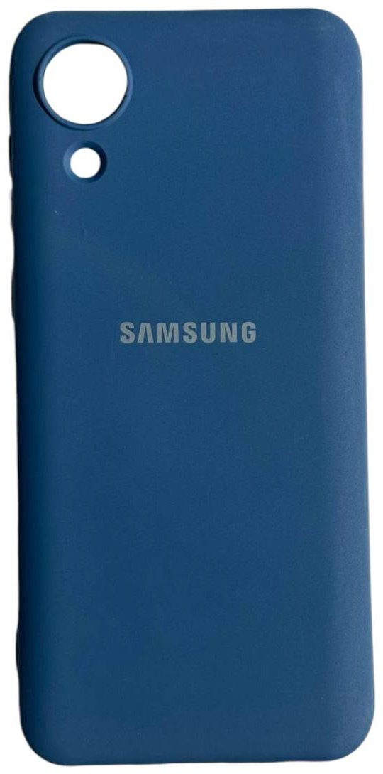 Чехол для Samsung Galaxy A03 core синий купить,857