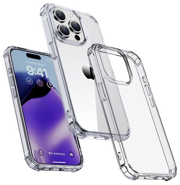 Чехол CaseGuru для Apple iPhone 15 Plus прозрачный купить,1170