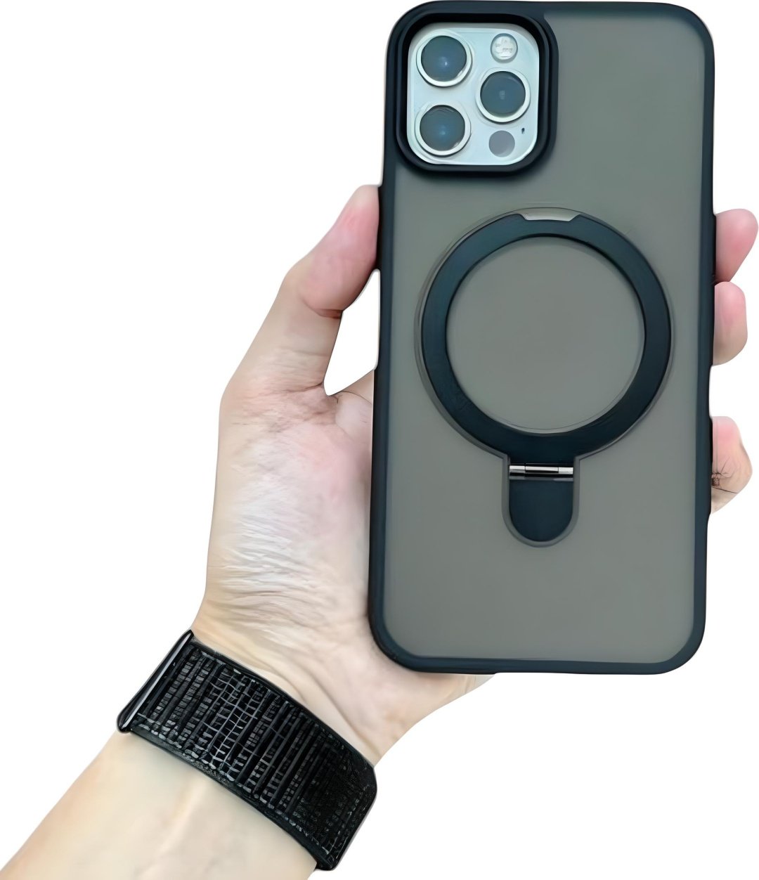 Чехол для Apple iPhone 15 Pro Max темно-прозрачный купить,2060