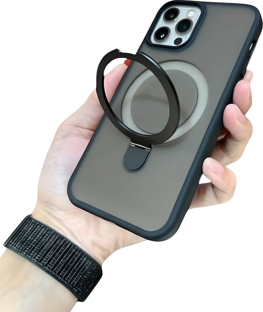 Чехол для Apple iPhone 15 Pro Max темно-прозрачный купить,2060