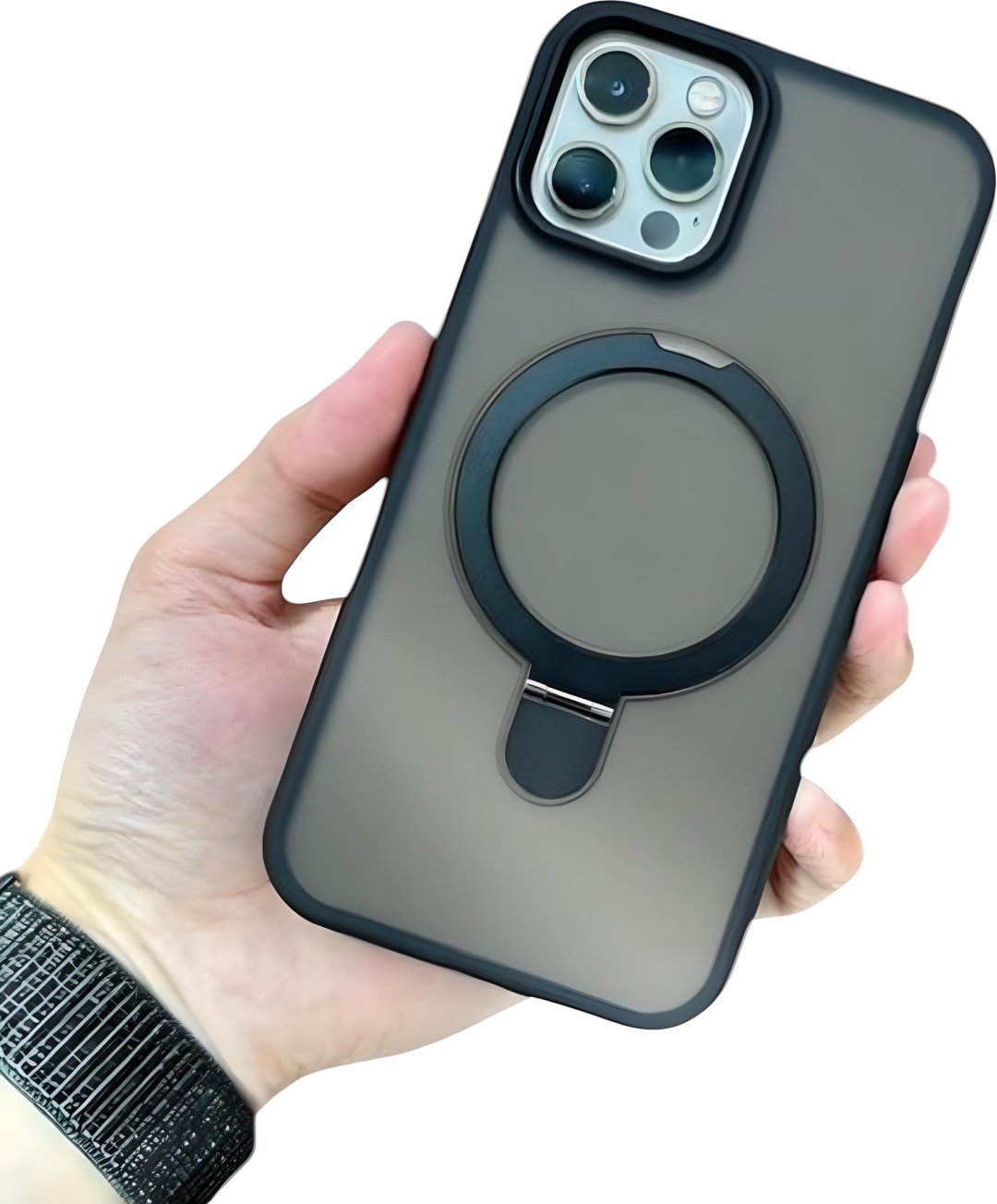 Чехол для Apple iPhone 15 Pro Max темно-прозрачный купить,2060