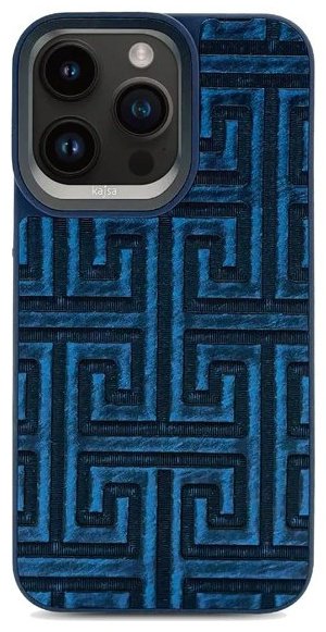 Чехол Kajsa для Apple iPhone 15 Pro Max синий купить,9570