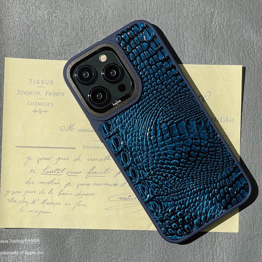 Чехол Kajsa для Apple iPhone 15 Pro Max синий купить,8429