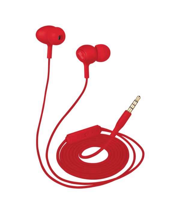 Наушники Trust Duga In-Ear красные купить,NaN