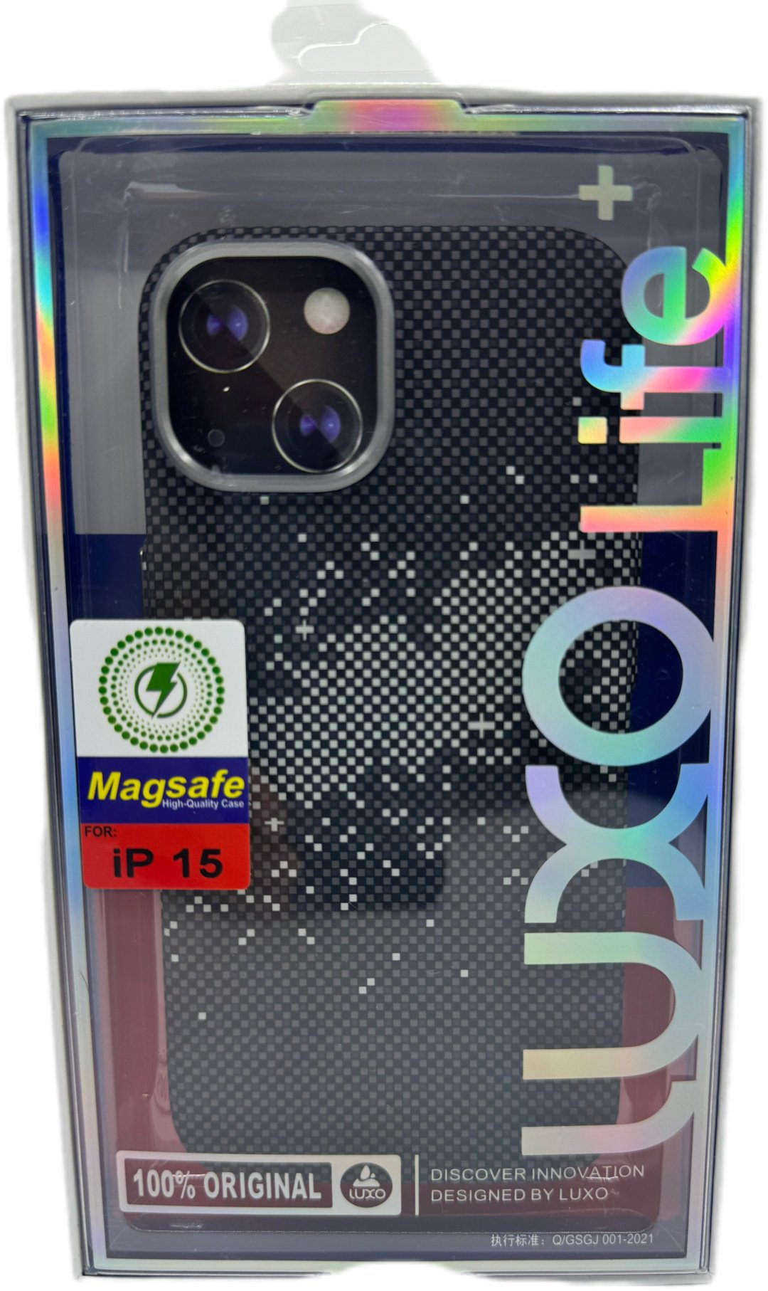 Чехол Luxo для Apple iPhone 15 черный купить,2568