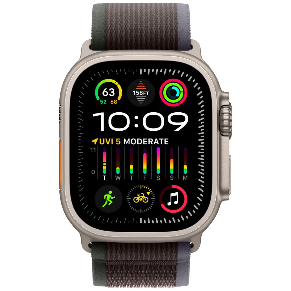 Смарт-часы Apple Watch Ultra 2 49mm MRF63 Titanium Case with Blue/Black Trail Loop - M/L купить,NaN