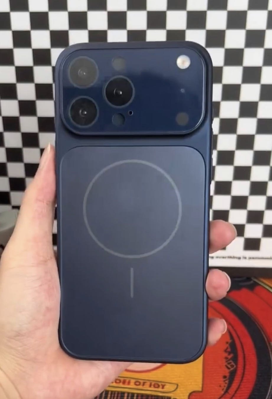 Чехол Fashion Case для Apple iPhone 15 Pro темно-синий купить,1500
