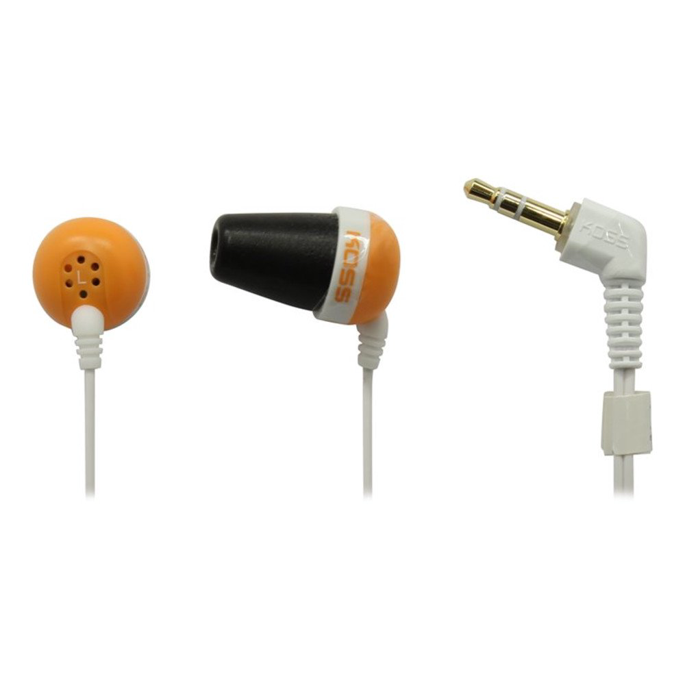 Наушники Koss The Plug оранжевые купить,NaN