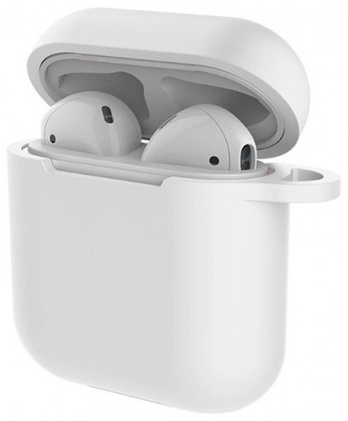 Чехол DEVIA для Apple AirPods 2 белый