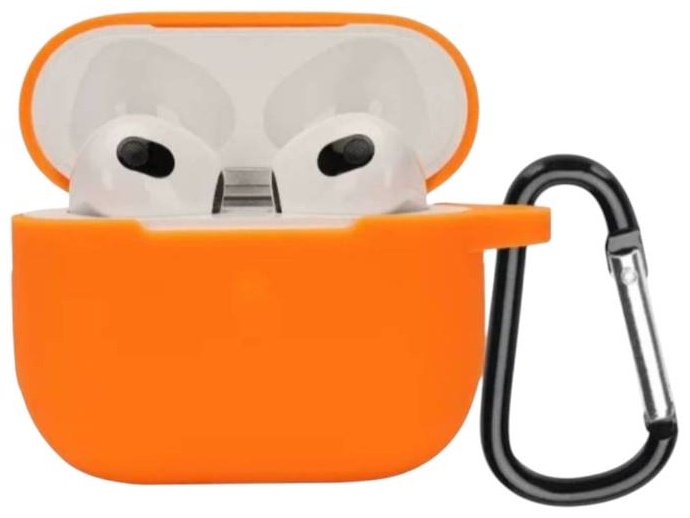 Чехол MMARKET для Apple AirPods Pro 3 оранжевый