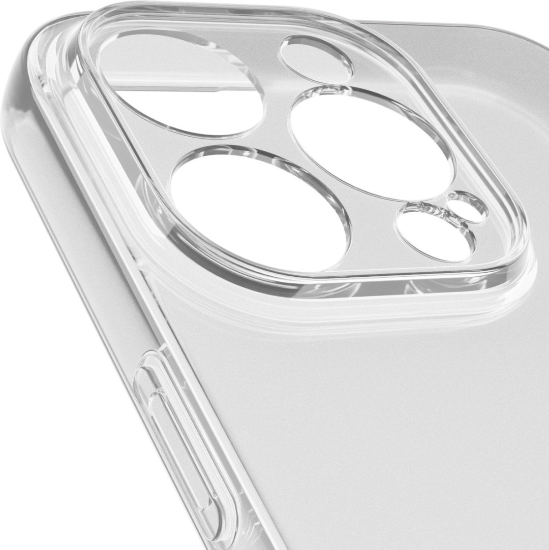 Чехол Mcover для Apple iPhone 15 Pro прозрачный