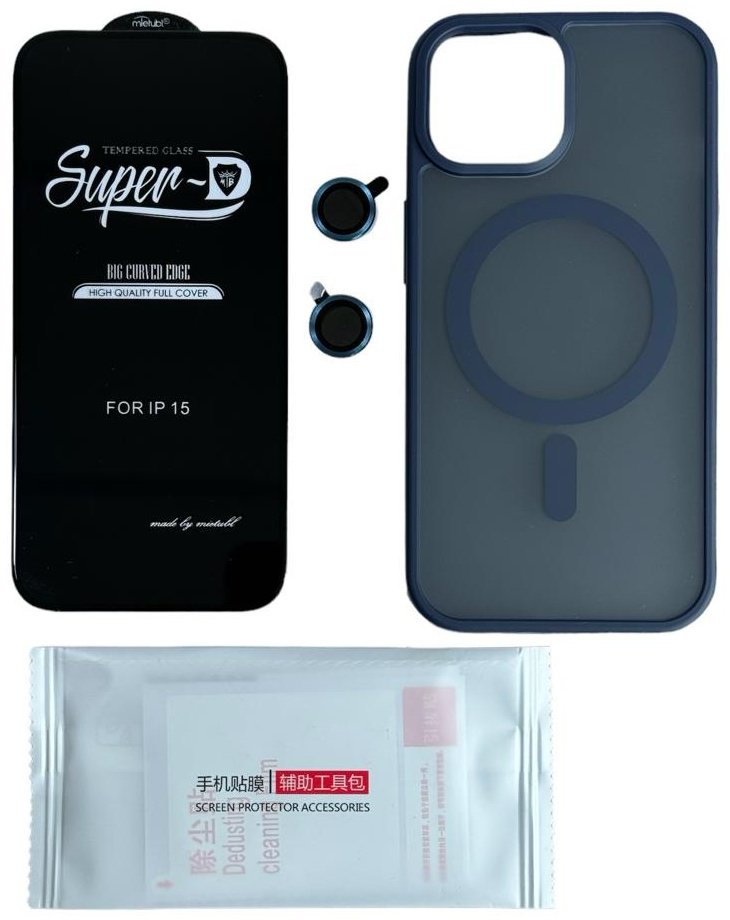 Чехол для Apple iPhone 15 синий - ForteMarket Чехол для Apple iPhone 15 синий купить,3570