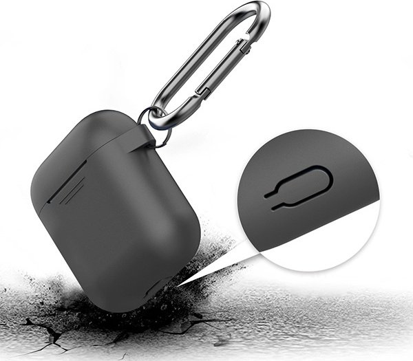 Чехол Deppa для Apple AirPods 2 черный
