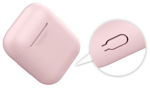 Чехол Deppa для Apple AirPods, AirPods 2 розовый