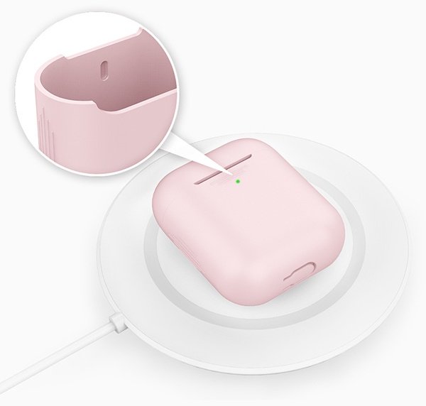 Чехол Deppa для Apple AirPods, AirPods 2 розовый