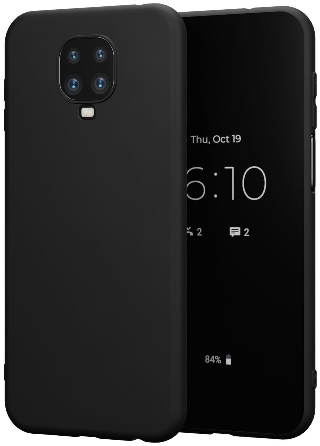 Чехол Mcover для Xiaomi Redmi Note 9 Pro, Redmi Note 9s черный купить,748