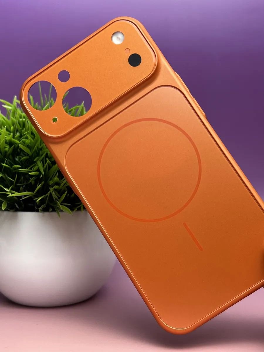 Чехол MMARKET для Apple iPhone 15 оранжевый купить,860