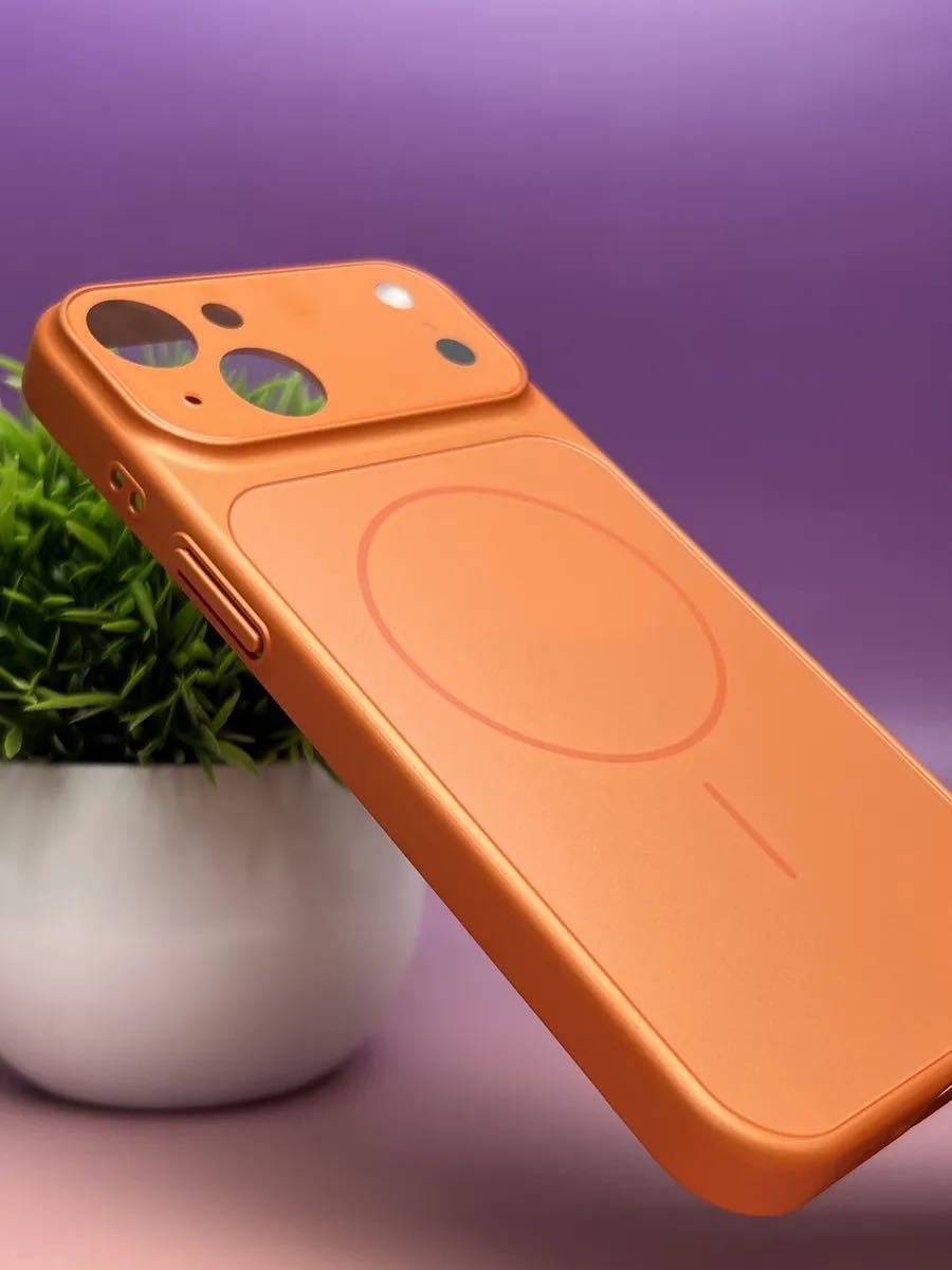 Чехол MMARKET для Apple iPhone 15 оранжевый купить,860
