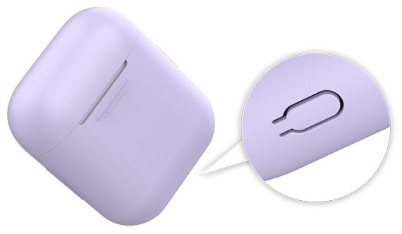 Чехол Deppa для Apple AirPods, AirPods 2 фиолетовый