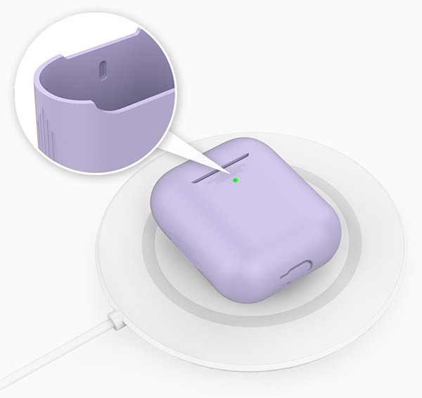 Чехол Deppa для Apple AirPods, AirPods 2 фиолетовый