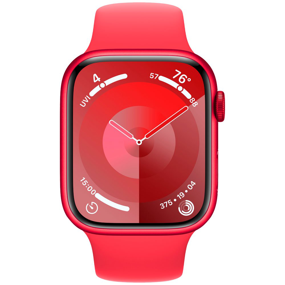 Смарт-часы Apple Watch Series 9 GPS 45mm MRXK3 (PRODUCT)RED Aluminum Case with (PRODUCT)RED Sport Band - M/L купить,NaN