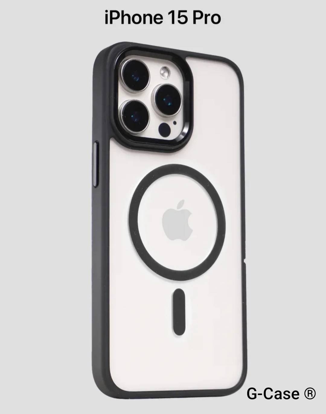 Чехол G-Case для Apple iPhone 15 Pro темно-прозрачный купить,875