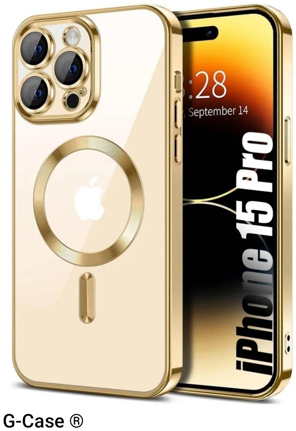 Чехол G-Case для Apple iPhone 15 Pro золотистый - ForteMarket Чехол G-Case для Apple iPhone 15 Pro золотистый купить,968