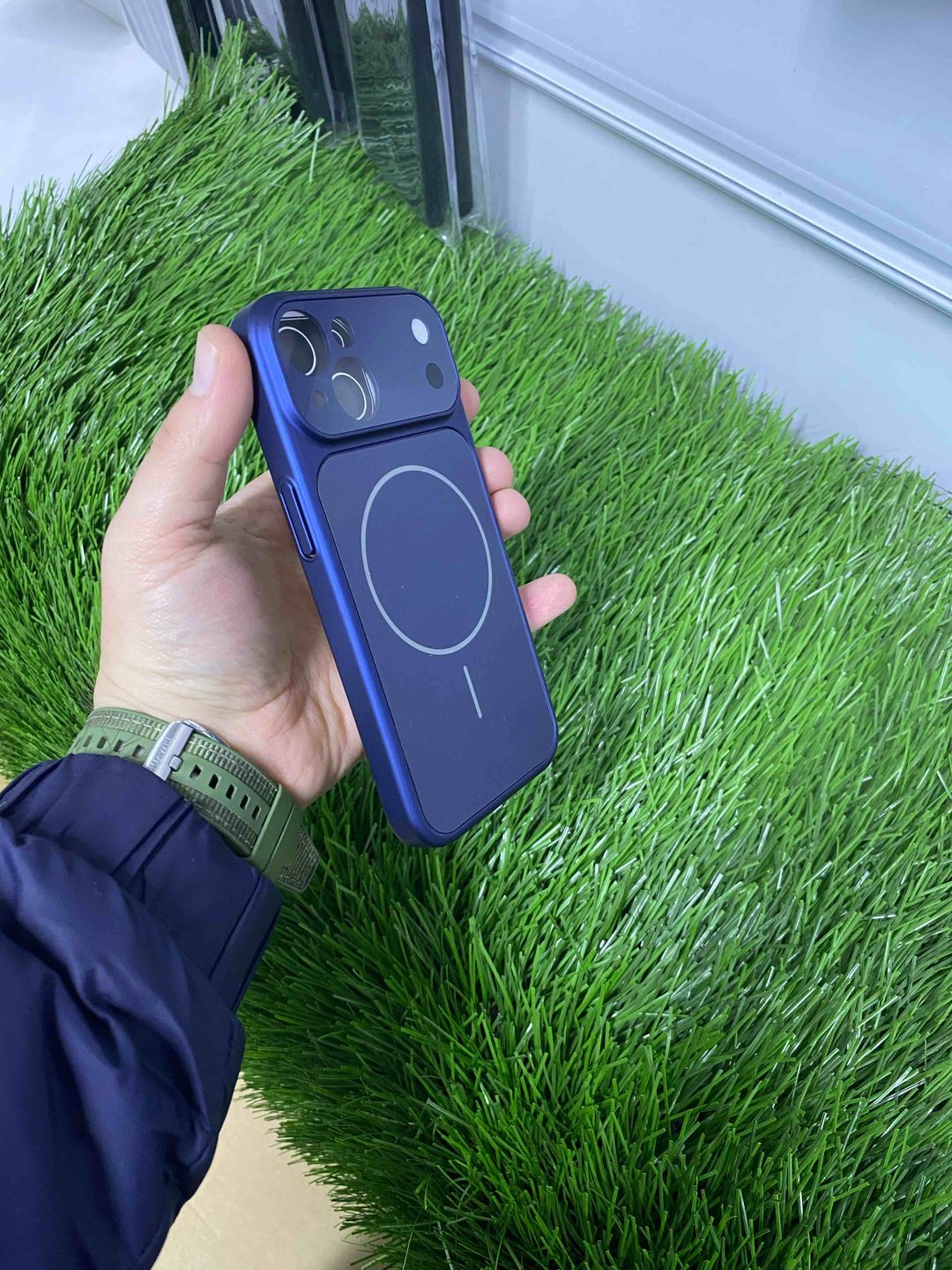 Чехол Brand & Belt для Apple iPhone 15 синий - ForteMarket Чехол Brand & Belt для Apple iPhone 15 синий купить,1500