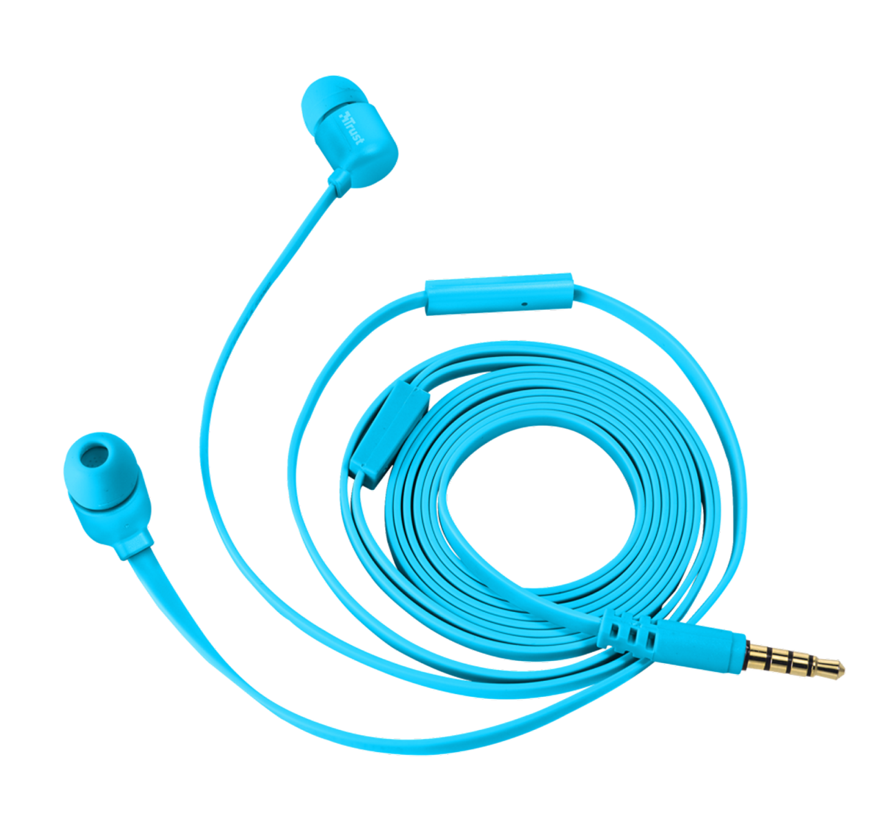 Наушники Trust Duga In-Ear синий неон купить,NaN