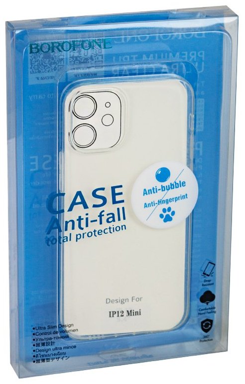 Чехол Borofone для Apple iPhone 12 Mini прозрачный купить,449