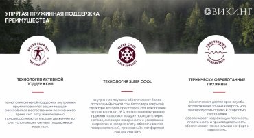 Матрас Askona Викинг Хемминг, 00038457, 120х200 см, чехол трикотаж купить,NaN