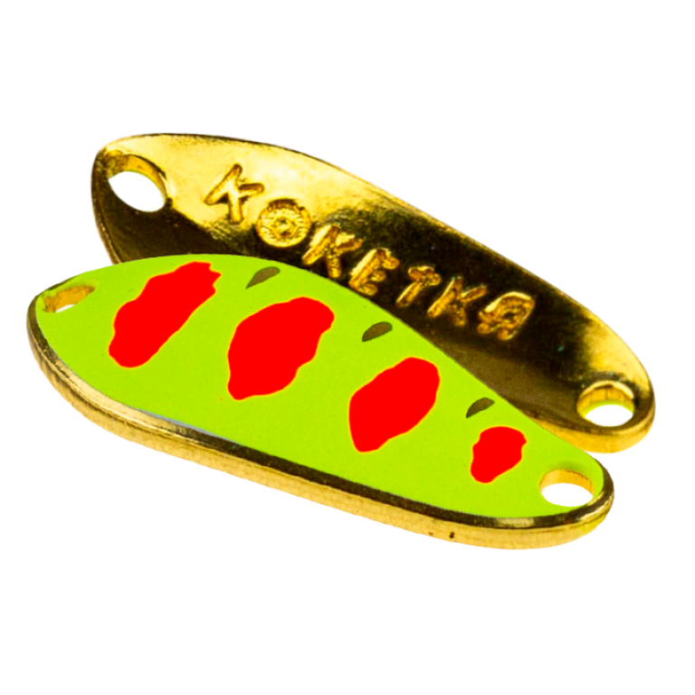 Колеблющаяся блесна SV-Lures Koketka 30мм красно-желтая купить,NaN