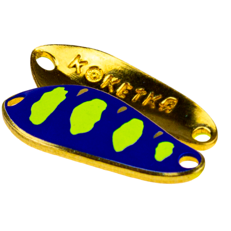 Колеблющаяся блесна SV-Lures Koketka 30мм желто-синяя купить,NaN