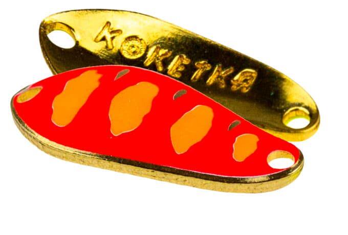 Колеблющаяся блесна SV-Lures Koketka 30мм оранжево-красная купить,NaN
