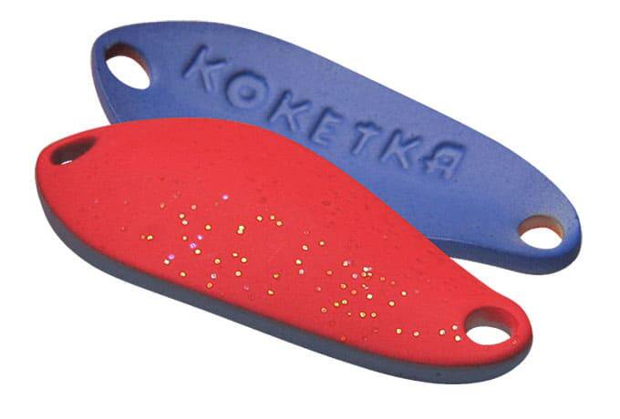 Колеблющаяся блесна SV-Lures Koketka 30мм красно-синяя купить,NaN