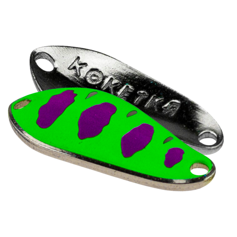 Колеблющаяся блесна SV-Lures Koketka 30мм фиолетово-зеленая купить,NaN