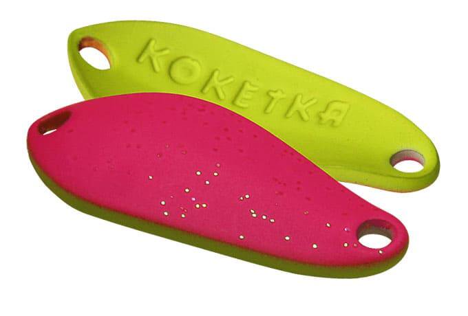 Колеблющаяся блесна SV-Lures Koketka 30мм желто-розовая купить,NaN