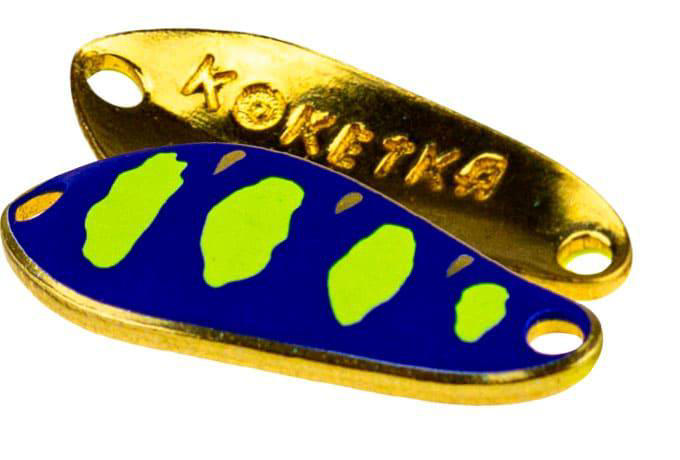 Колеблющаяся блесна SV-Lures Koketka 30мм сине-желтая купить,NaN