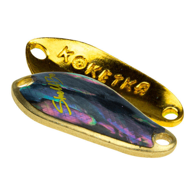 Колеблющаяся блесна SV-Lures Koketka 30мм золотисто-голубая купить,NaN